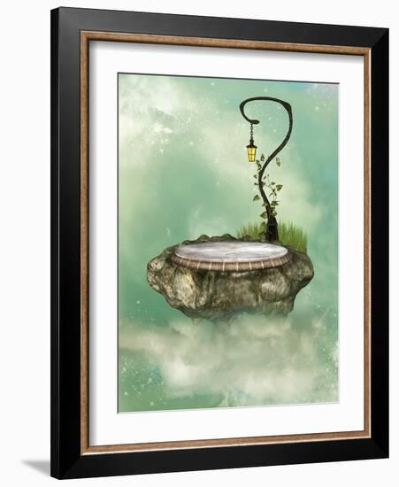 Floating Rock-justdd-Framed Art Print