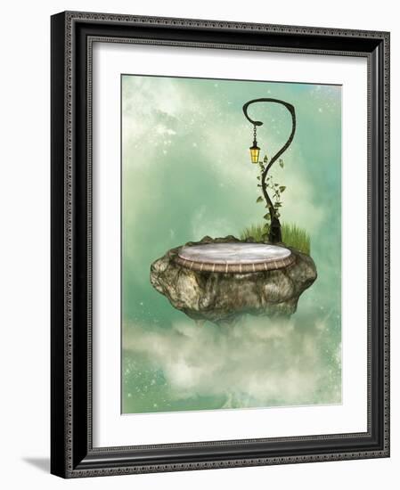 Floating Rock-justdd-Framed Art Print