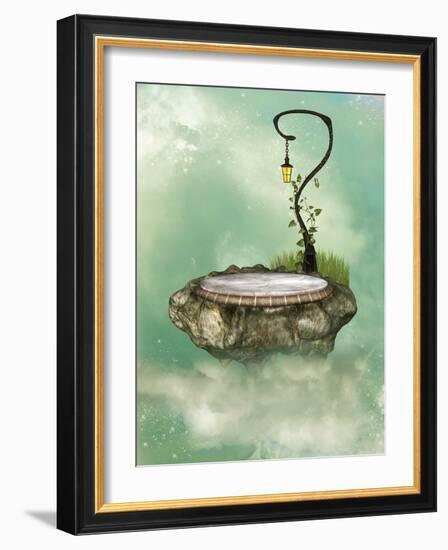 Floating Rock-justdd-Framed Art Print