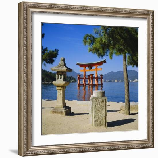 Floating Torii, Miyajima Island Near Hiroshima, Japan-Christopher Rennie-Framed Photographic Print