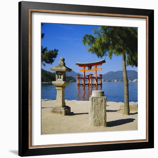 Floating Torii, Miyajima Island Near Hiroshima, Japan-Christopher Rennie-Framed Photographic Print