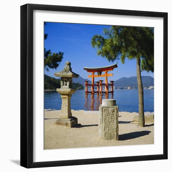 Floating Torii, Miyajima Island Near Hiroshima, Japan-Christopher Rennie-Framed Photographic Print