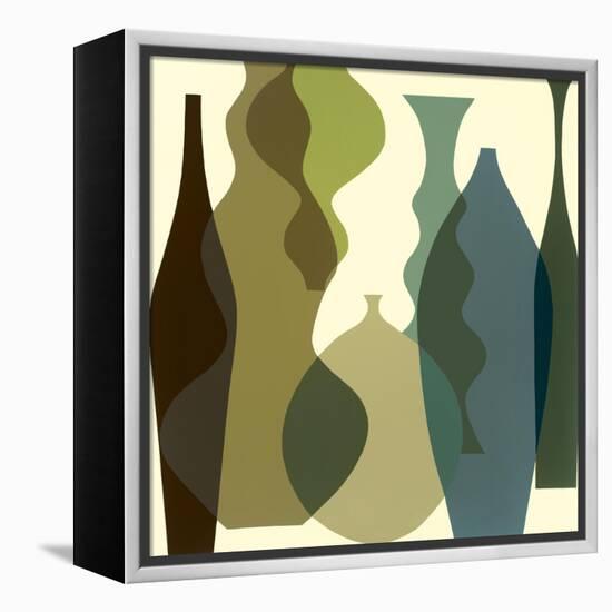 Floating Vases III-Mary Calkins-Framed Premier Image Canvas