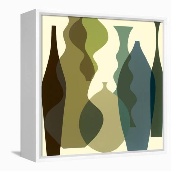 Floating Vases III-Mary Calkins-Framed Premier Image Canvas