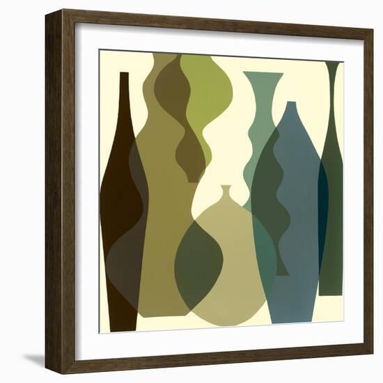 Floating Vases III-Mary Calkins-Framed Giclee Print