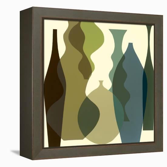 Floating Vases III-Mary Calkins-Framed Premier Image Canvas