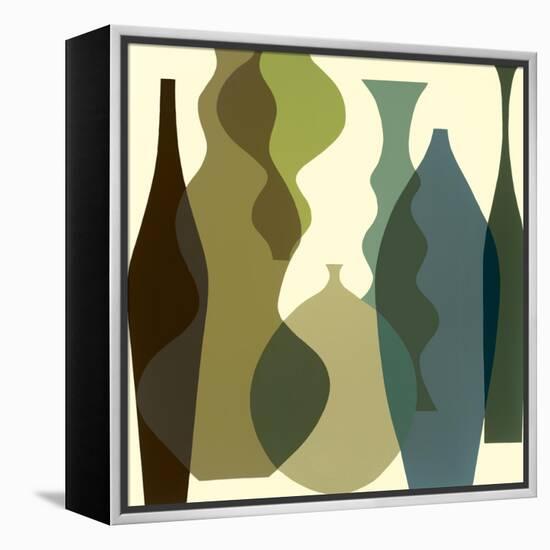 Floating Vases III-Mary Calkins-Framed Premier Image Canvas