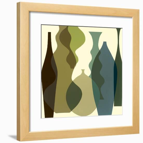 Floating Vases III-Mary Calkins-Framed Premium Giclee Print