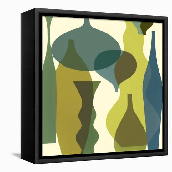 Floating Vases IV-Mary Calkins-Framed Premier Image Canvas