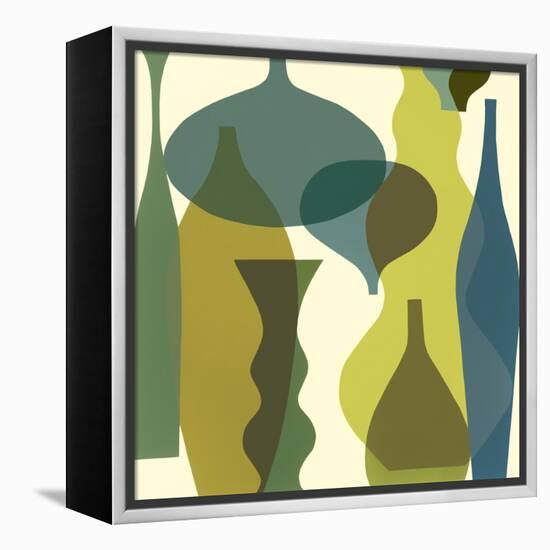 Floating Vases IV-Mary Calkins-Framed Premier Image Canvas