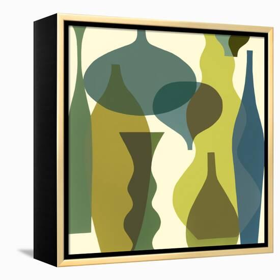 Floating Vases IV-Mary Calkins-Framed Premier Image Canvas