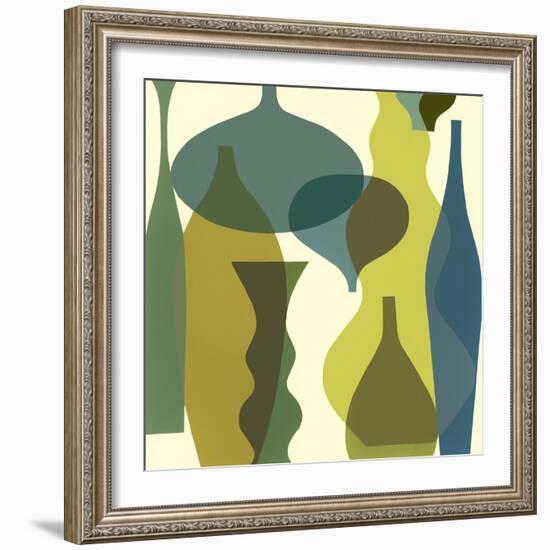 Floating Vases IV-Mary Calkins-Framed Giclee Print