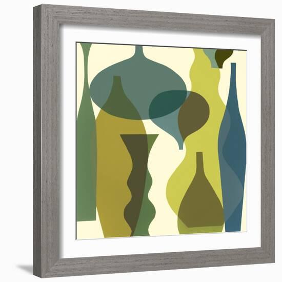 Floating Vases IV-Mary Calkins-Framed Giclee Print