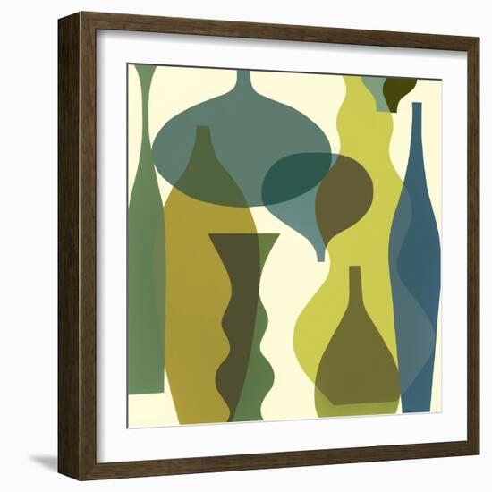 Floating Vases IV-Mary Calkins-Framed Giclee Print