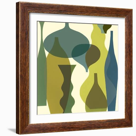 Floating Vases IV-Mary Calkins-Framed Giclee Print