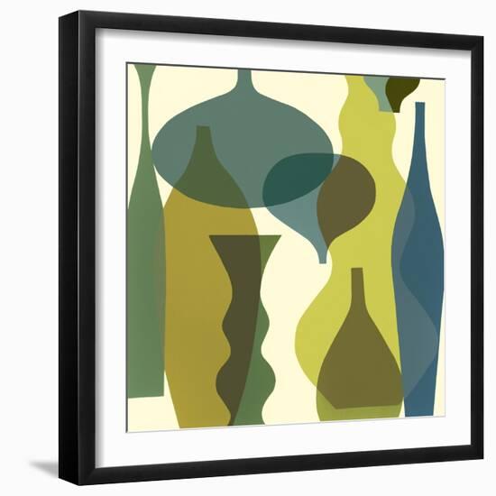 Floating Vases IV-Mary Calkins-Framed Giclee Print