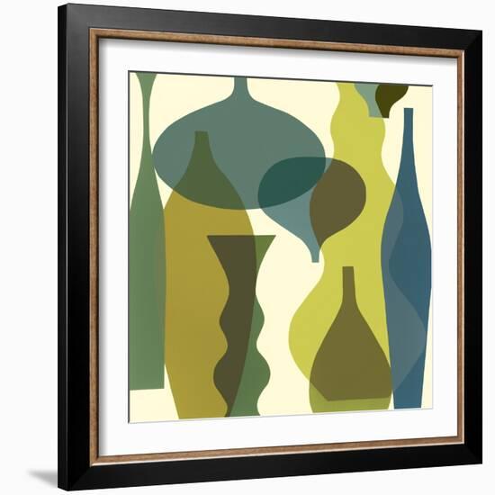 Floating Vases IV-Mary Calkins-Framed Giclee Print