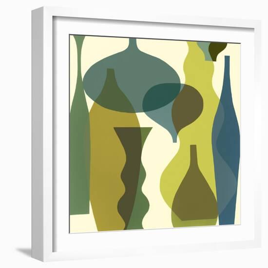 Floating Vases IV-Mary Calkins-Framed Giclee Print