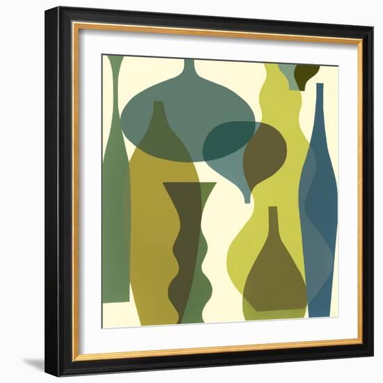 Floating Vases IV-Mary Calkins-Framed Giclee Print