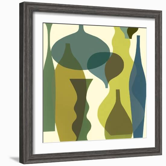 Floating Vases IV-Mary Calkins-Framed Premium Giclee Print
