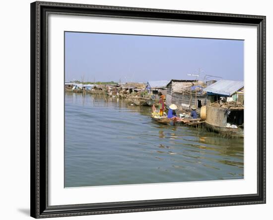 Floating Village of Chong Kneas, Lake Tonle Sap, Near Siem Reap, Cambodia-Richard Ashworth-Framed Photographic Print