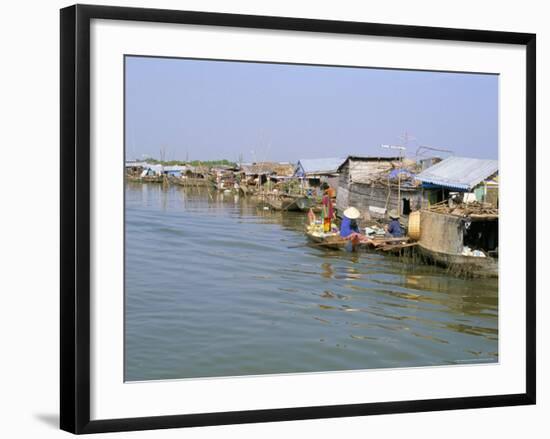 Floating Village of Chong Kneas, Lake Tonle Sap, Near Siem Reap, Cambodia-Richard Ashworth-Framed Photographic Print