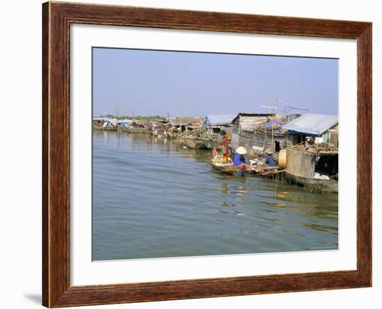 Floating Village of Chong Kneas, Lake Tonle Sap, Near Siem Reap, Cambodia-Richard Ashworth-Framed Photographic Print