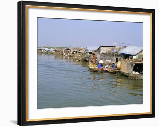 Floating Village of Chong Kneas, Lake Tonle Sap, Near Siem Reap, Cambodia-Richard Ashworth-Framed Photographic Print