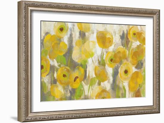 Floating Yellow Flowers I Crop-Silvia Vassileva-Framed Art Print