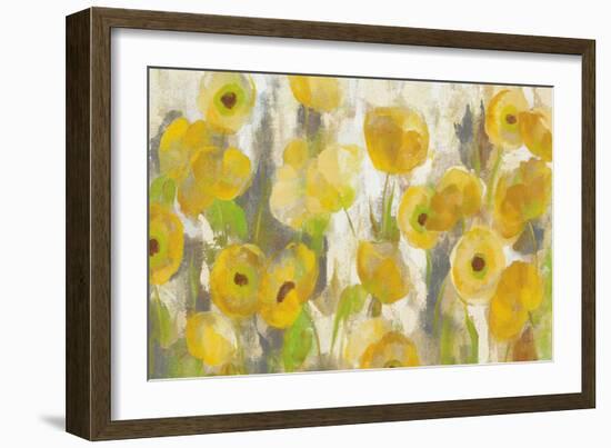 Floating Yellow Flowers I Crop-Silvia Vassileva-Framed Art Print