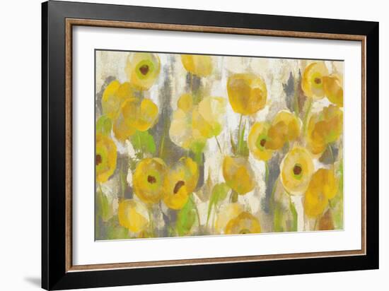 Floating Yellow Flowers I Crop-Silvia Vassileva-Framed Art Print