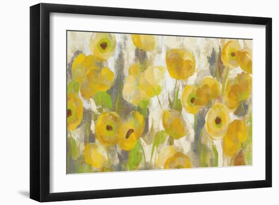Floating Yellow Flowers I Crop-Silvia Vassileva-Framed Art Print