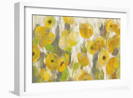 Floating Yellow Flowers I Crop-Silvia Vassileva-Framed Art Print