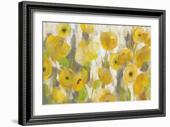 Floating Yellow Flowers I Crop-Silvia Vassileva-Framed Art Print