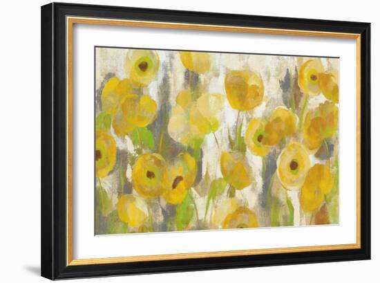 Floating Yellow Flowers I Crop-Silvia Vassileva-Framed Art Print