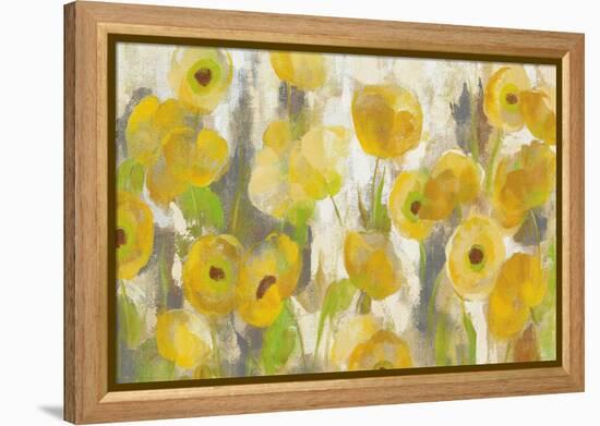 Floating Yellow Flowers I Crop-Silvia Vassileva-Framed Stretched Canvas