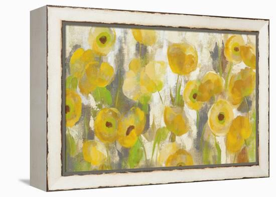 Floating Yellow Flowers I Crop-Silvia Vassileva-Framed Stretched Canvas