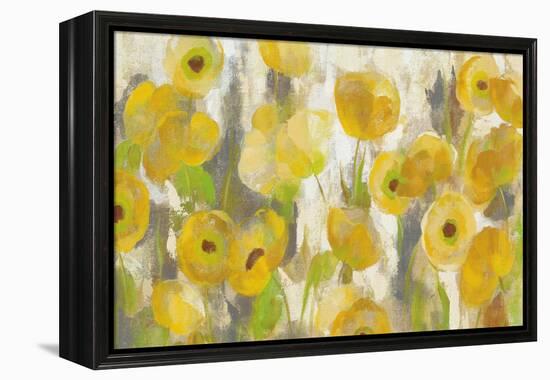 Floating Yellow Flowers I Crop-Silvia Vassileva-Framed Stretched Canvas