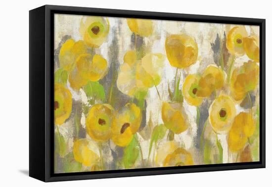 Floating Yellow Flowers I Crop-Silvia Vassileva-Framed Stretched Canvas