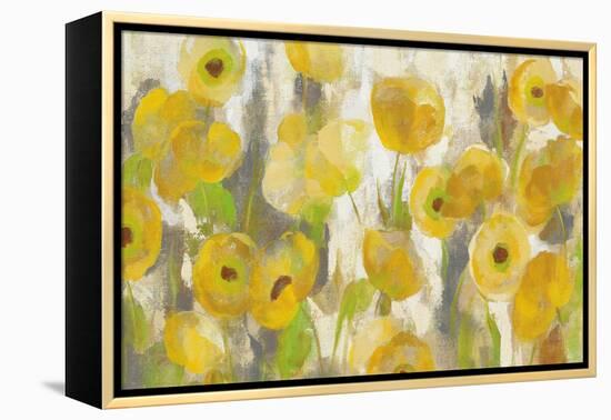 Floating Yellow Flowers I Crop-Silvia Vassileva-Framed Stretched Canvas