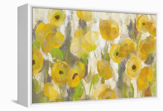 Floating Yellow Flowers I Crop-Silvia Vassileva-Framed Stretched Canvas