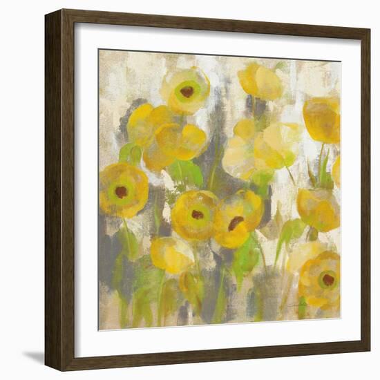 Floating Yellow Flowers IV-Silvia Vassileva-Framed Art Print