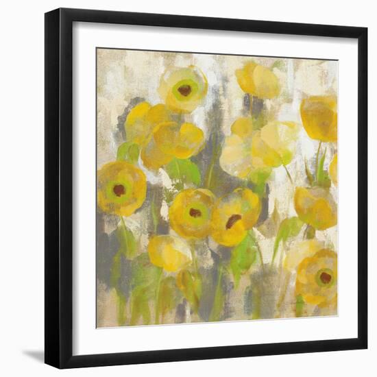 Floating Yellow Flowers IV-Silvia Vassileva-Framed Art Print