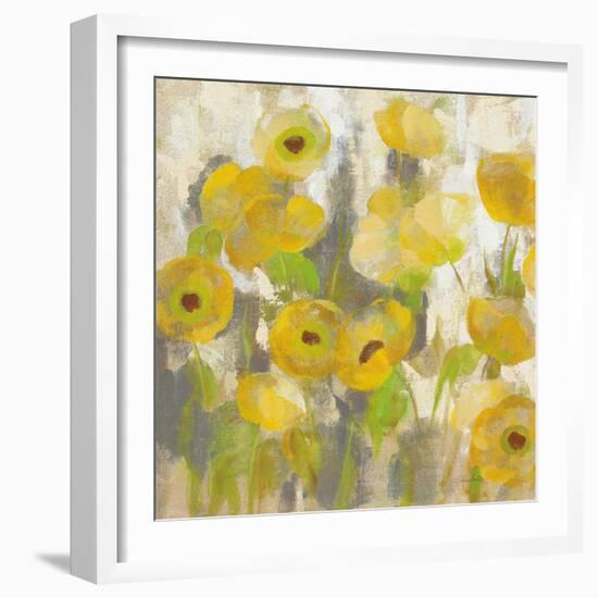 Floating Yellow Flowers IV-Silvia Vassileva-Framed Art Print