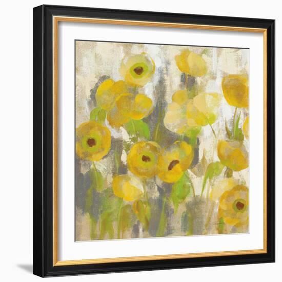 Floating Yellow Flowers IV-Silvia Vassileva-Framed Art Print
