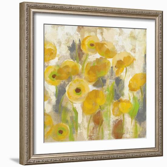 Floating Yellow Flowers V-Silvia Vassileva-Framed Art Print