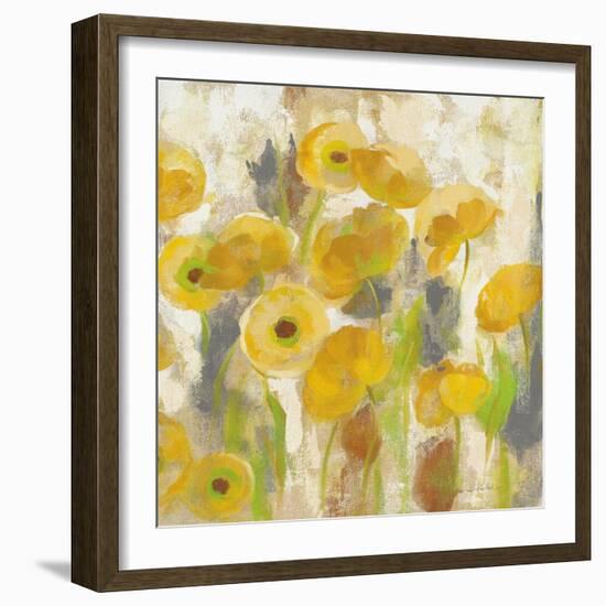 Floating Yellow Flowers V-Silvia Vassileva-Framed Art Print