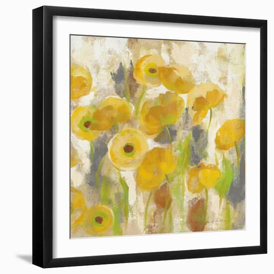 Floating Yellow Flowers V-Silvia Vassileva-Framed Art Print