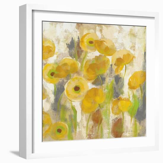 Floating Yellow Flowers V-Silvia Vassileva-Framed Art Print