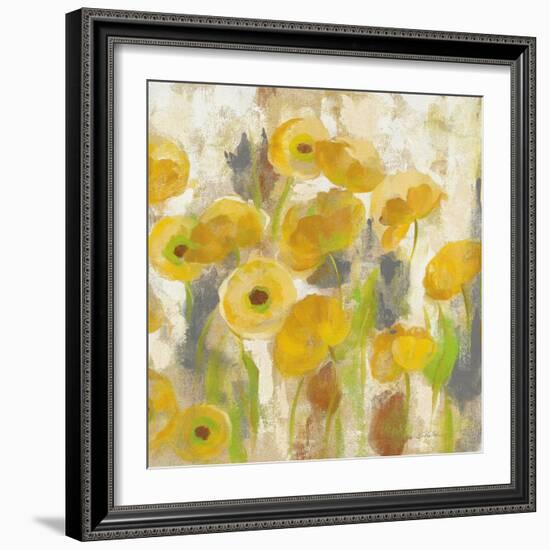 Floating Yellow Flowers V-Silvia Vassileva-Framed Art Print